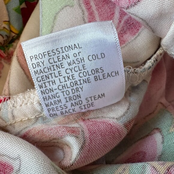 NEW Rachel Zoe Womens Medium Pants Wide Leg Floral Multicolor Boho Pull On - Picture 10 of 10